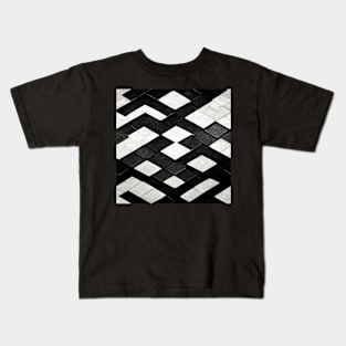 Tile pattern art 10 regular grid Kids T-Shirt